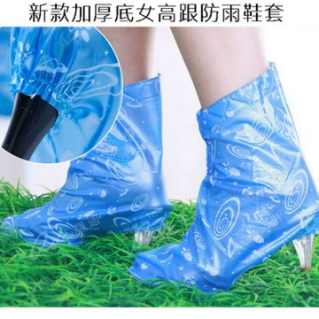 雨鞋套 新款加厚底女高跟防雨鞋套
