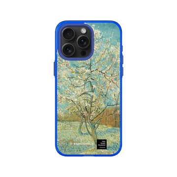 iPhone 15 Pro Max Clear 激光藍 - Van Gogh Museum - 盛開的桃花