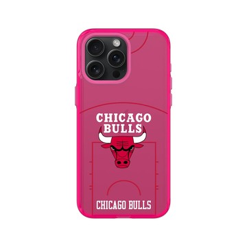 iPhone 15 Pro Max Clear 粉漾桃 - NBA - 球場系列-芝加哥公牛 Chicago Bulls - Court
