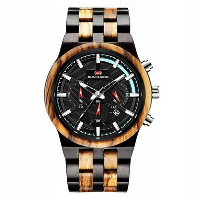 RORIOS watch 木製腕時計 メンズ 天然木 人気 時計 夜光 個性的 軽量クオーツ ウッドウォッチ トラベル おしゃれ カジュアル