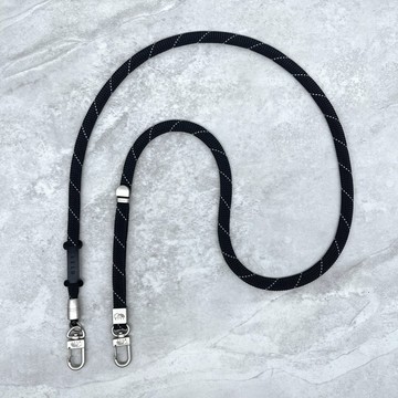 niji手機繩 13mm color changing coreless Black reflective