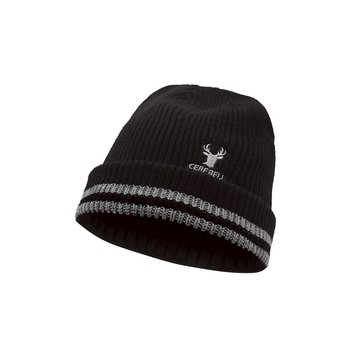 CB鹿頭刺繡條紋反摺帽-多色任選