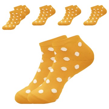 D&G 羊毛點點襪 薑黃色 30%羊毛  22-25cm