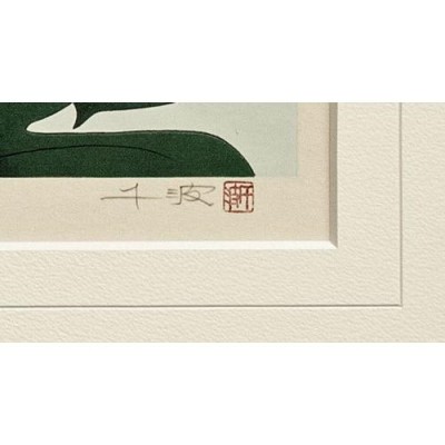 中島千波 『朝顔』花の瞬間(とき)より オリジナル木版画 絵画 日本画 夏 送料無料 | LINEブランドカタログ