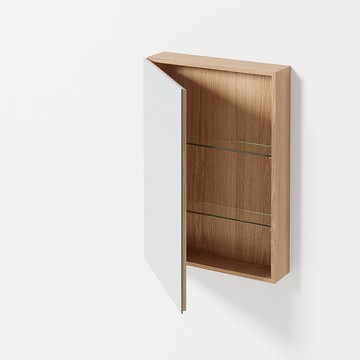 極簡600浴鏡櫃 - 橡木 / Cabinet 600 Slimfit Magnifier