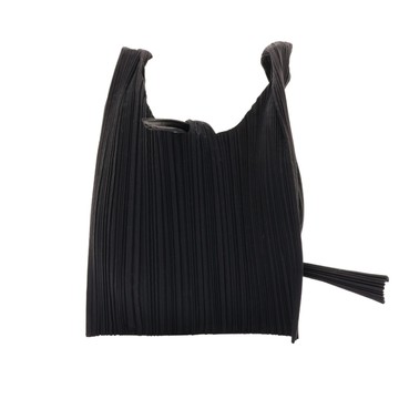 PLEATS PLEASE ISSEY MIYAKE 三宅一生 肩背包 黑色 聚酯纖維 【二手名牌BRAND OFF】