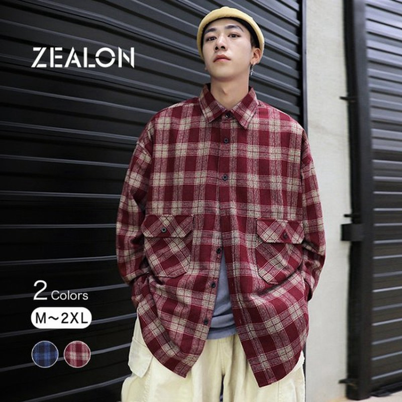 チェックシャツ メンズ ビッグシルエット カジュアルシャツ ユニセックス ギンガム オーバーサイズ ルーズシャツ ネルシャツ 大きいサイズ 秋 冬 春 ゆったり 通販 Lineポイント最大0 5 Get Lineショッピング