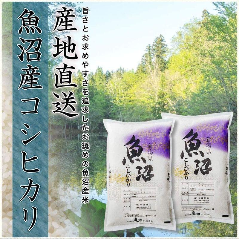 新潟県産 魚沼産コシヒカリ 白米 10kg (5kg×2 袋) 令和4年産