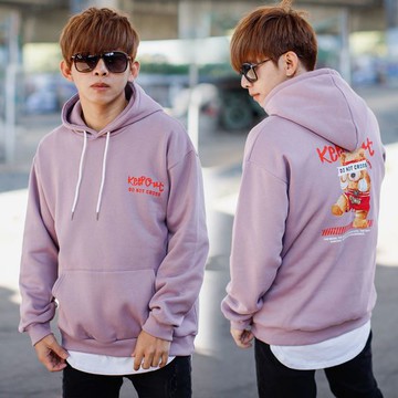 【NB1187J】Keep Out拳擊小熊刷毛帽TEE(CS8320)