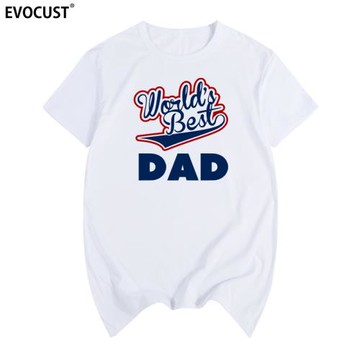 World's Best Dad父親節好爸爸生日禮物父愛男女短袖T恤