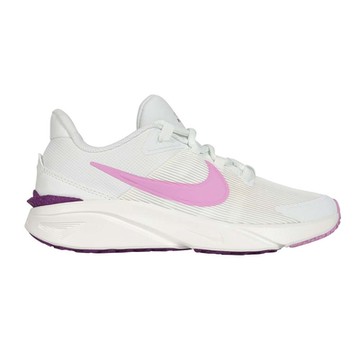 NIKE STAR RUNNER 4 NN-GS女大童慢跑鞋-休閒 運動 慢跑 DX7615-103 白粉紫