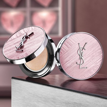 🔜快速出貨【YSL】粉光緞影限定💖超模光感精華水氣墊｜情人節禮物