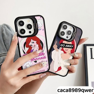 鏡頭隱形支架Magsafe磁吸 美人魚公主 iPhone 16 15 14 13 12 11 Pro max 防摔手機殼