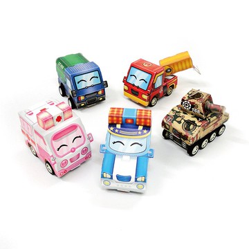 【DIY】警車 救護車 拖吊車 坦克 篷布貨車 /材料包/益智/玩具