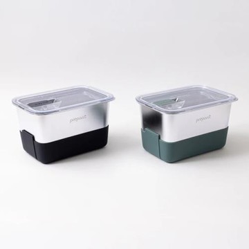Prepara LIFT系列 可微波 不鏽鋼保鮮盒 [5號]-2000ml(含隔熱套)