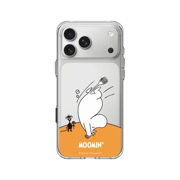 iPhone 17 Pro Max Clear Case（相機按鈕） 透明 - Moomin - 倒立看世界