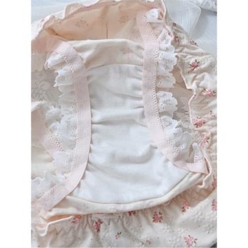 洛麗塔少女內褲碎花日系甜美花邊綁帶可愛蝴蝶結純棉大碼三角褲衩