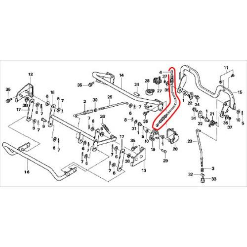 ホンダ HONDA  23年2月下旬 ホンダ正規取扱店ホンダ除雪機純正パーツ　メインクラッチケーブル　対応機種HS2011Z2、HS2411Z1　