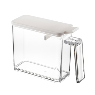 YAMAZAKI 日本AQUA調味料盒-S(白)/收納罐/調味罐/鹽罐/糖罐/日本百年品牌