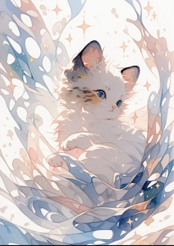 ねこのこ 貓咪們的小故事 在溫柔的風中