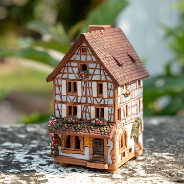 法國亞爾薩斯小屋 高12cm