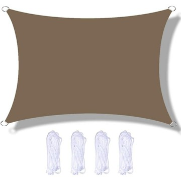 專業訂製420D牛津布咖啡色遮陽篷遮陽帆布防水花園遮陽篷98%防紫外線戶外雨篷