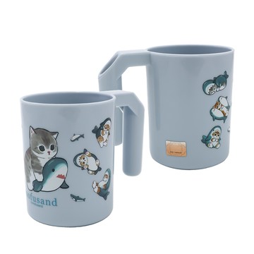 貓福珊迪-PP牙刷杯-280ml-鯊魚-4入