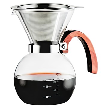 AOK 咖啡分享壺 400ml 附濾網 手沖咖啡壺 耐熱玻璃 咖啡器具  1瓶