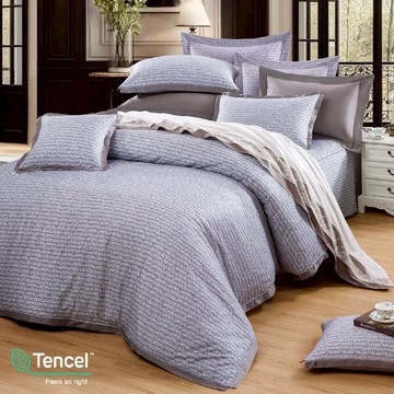 七件式床罩組/ 100支天絲 x Micro超細旦纖維/ 2595聖托里尼