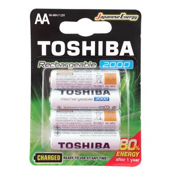 東芝 低自放充電電池/3號/TNH-6GME/2000mAh/4入