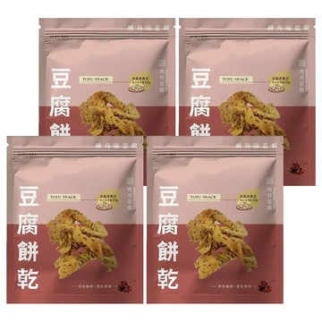 明月豆腐 豆腐餅乾 梅粉  150g  4包