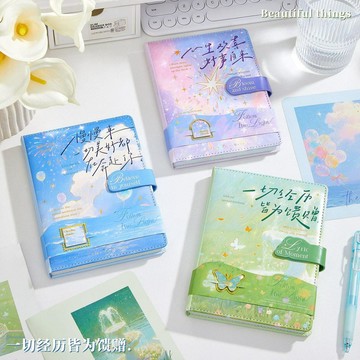 【台灣出貨】文化創意用品畢業禮物開學禮物手賬本in風筆記本生日禮物女送朋友