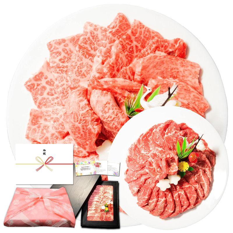 焼肉セット 焼肉 ギフト 黒毛和牛 霜降り カルビ  国産牛 赤身 モモ 各200g 計400g 焼き肉 お肉 肉 牛肉 残暑見舞い 敬老