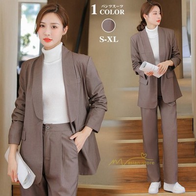 全商品 スーツ レディース セットアップ カジュアル フォーマル ビジネス オフィス リクルート 通勤 ママ 母親 パンツスーツ おしゃれ ジャケット Xs S M L 2l 3l 小さいサイズ ブラック 入園式 入学式 卒業式 卒園式 お宮参り 服装 結婚式 Dt050t2t2t2 O