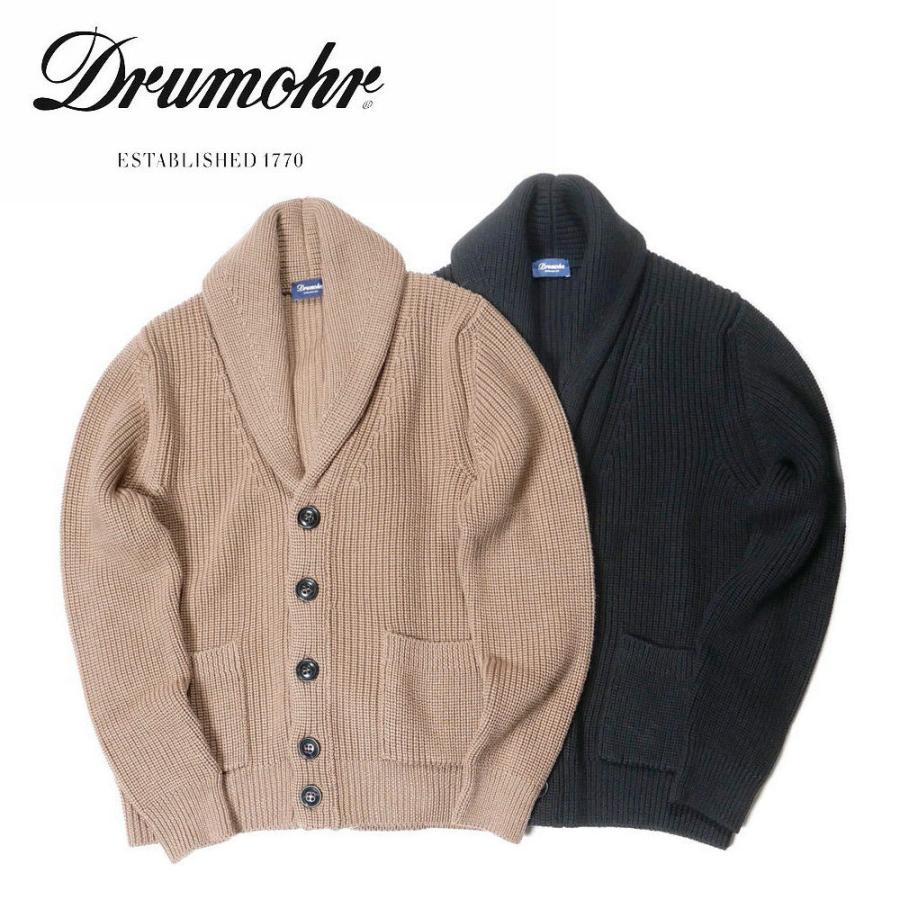 【未使用】Drumohr メンズローゲージフルジップカーディガン