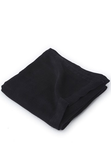 TEKLA - square linen tablecloth - unisex - Linen/Flax - One Size - Black