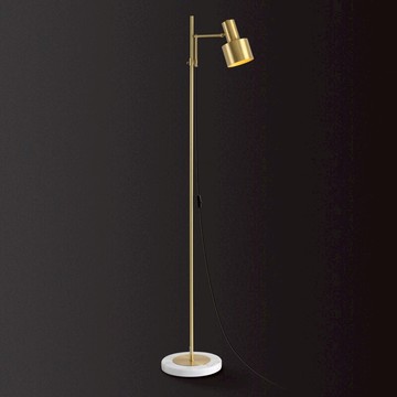 后現代美式簡約大理石客廳裝飾黃銅落地燈北歐創意客廳臥室落地燈