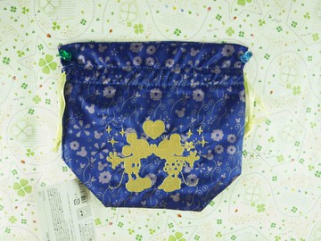 【震撼精品百貨】Micky Mouse 米奇/米妮  便當袋-藍親親 震撼日式精品百貨