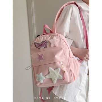 可愛少女雙肩包包女2023夏季新款日系ins風軟妹小眾學生上課背包