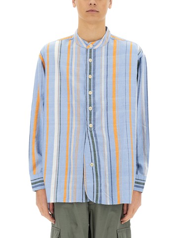 madras x nigel cabourn cotton shirt