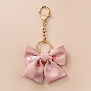 多色蝴蝶結鑰匙扣掛件網紅INS女包包掛飾創意個性汽車鏈鎖匙圈環