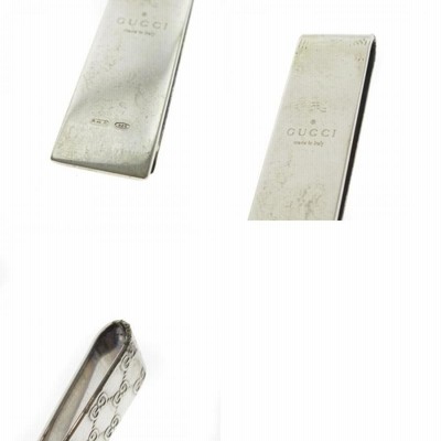 【GUCCI グッチ】シルバーマネークリップ グッチ GUCCI マネークリップ メンズ INTERLOCKING インター