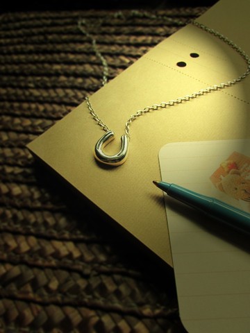 【情人節禮盒】horseshoe m necklace_馬蹄鐵m項鍊 幸運 對鍊