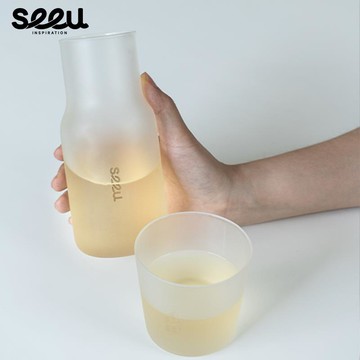 随行杯 保温杯 咖啡杯 运动水壶 云霧杯小狗玻璃水杯咖啡杯茶杯茶具550ml