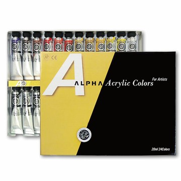 【ALPHA】金級 壓克力 顏料 20ml  24色 / 組 B0324-5