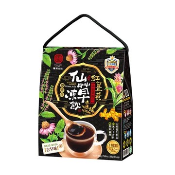 【豐滿生技】紅薑黃紫錐仙草凍飲 (25g×8包/盒)_新品上市!解膩好喝~