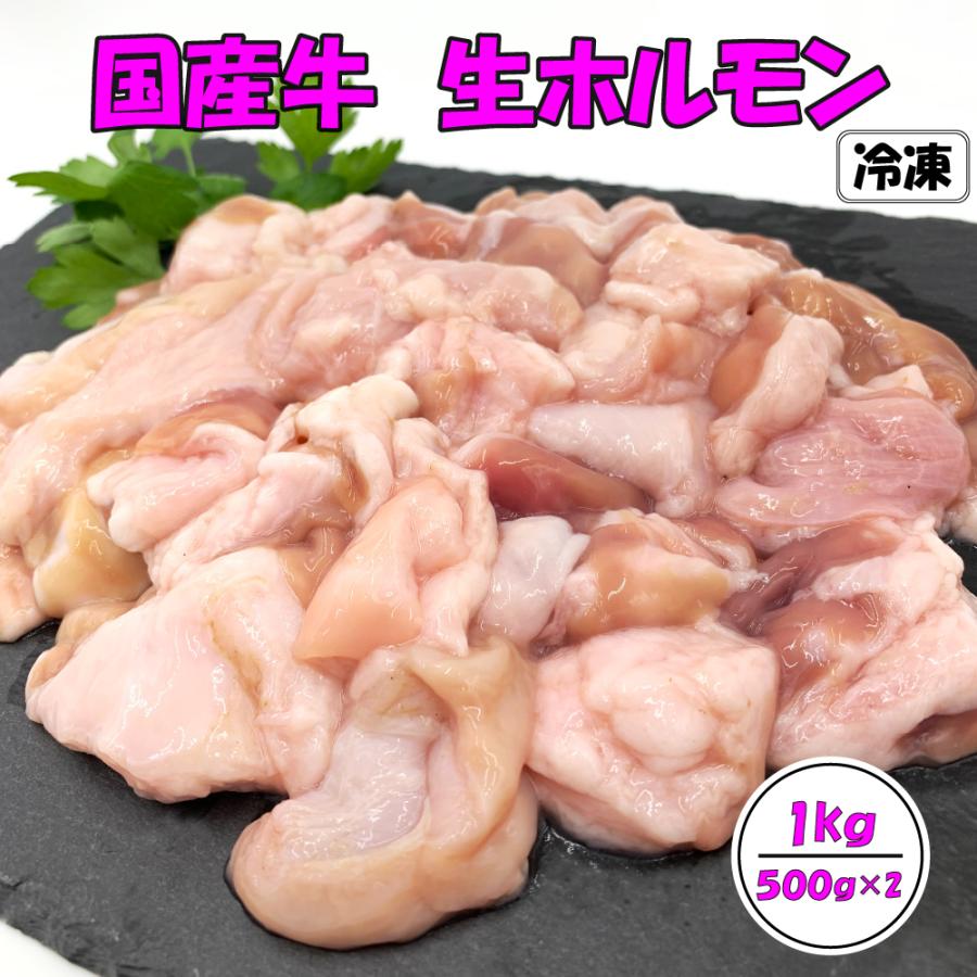 国産ホルモン ホルモン 国産牛 生ホルモン 1kg 牛ホルモン 焼肉 もつ鍋 モツ鍋 牛モツ メガ盛り ミックスホルモン 冷凍 送料無料 国産牛ミックスホルモン1kg