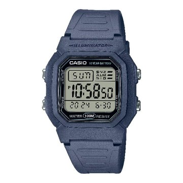 CASIO 卡西歐 W-800H-2AV 流線型數位時尚潮流腕錶 海藍色 36.8mm｜樂天領券現折★全館特惠中★指定刷卡回饋10%