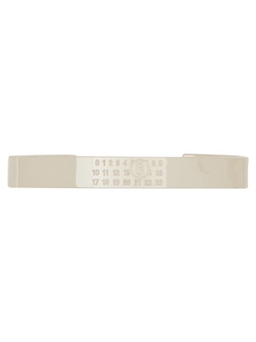 mm6 maison margiela numeric signature rigid bracelet
