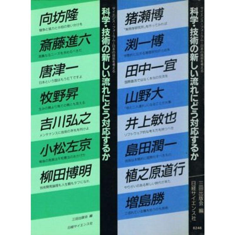 科学・技術の新しい流れにどう対応するか?サイエンス・フォーラム=日本の技術を考える